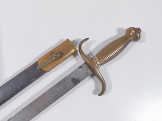 Preussen, Faschinenmesser Modell 1852 . Eigentumstück ,geätzte Klinge,Hersteller Eickhorn Solingen, ungereinigtes Stück