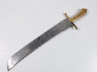 Preussen, Pionierfaschinenmesser Modell 1810 ohne Scheide, Klinge mit Truppenstempel , fachmännische Reparaturstelle an der Parierstange