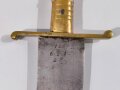 Preussen, Pionierfaschinenmesser Modell 1810 ohne Scheide, Klinge mit Truppenstempel , fachmännische Reparaturstelle an der Parierstange