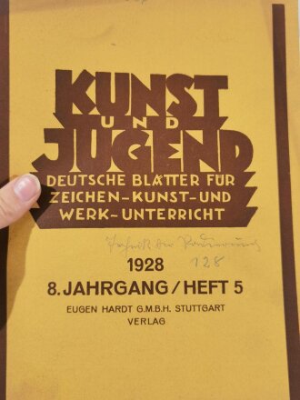 " Kunst und Jugend" Amtliches Organ des NSLB für künstlerische Erziehung, 37 Ausgaben, jeweils nicht auf Vollständigkeit und Zustand geprüft