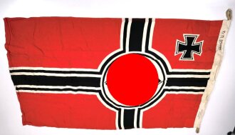 Reichskriegsflagge der Kriegsmarine 80x135cm , leicht angeschmutzt, ein kleines Loch