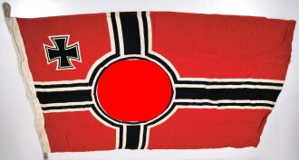 Reichskriegsflagge der Kriegsmarine 80x135cm , leicht angeschmutzt, ein kleines Loch