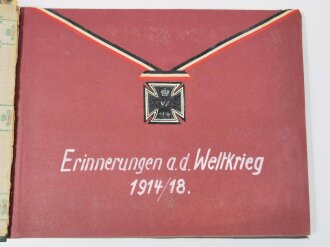 1.Weltkrieg Fotoalbum eines Angehörigen IR55, später Oberschlesisches Regiment 62. Stellungskämpfe vor Dünaburg, später Flandern und Somme. Jede Seite des Album ist fotografiert. Seitenmaß je 25 x 32cm