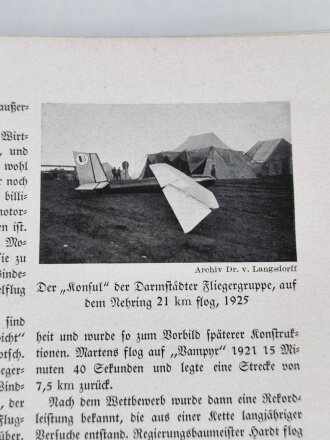 "Luftfahrt ist Not" Wilhelm Andermann Verlag, 1929, Farbig angelegter und geprägter Leineneinband. Großformat. mit 416 Seiten, gebraucht