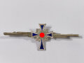 Ehrenkreuz der Deutschen Mutter in Silber, Miniatur 22mm , Variante als 60 mm Breite Brosche, leicht verbogen