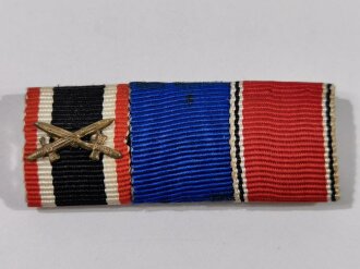 3er Bandspange mit Anschlussmedaille Österreich, Breite 65 mm