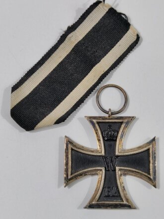 Eisernes Kreuz 2.Klasse 1914, Hersteller "+M+" im Bandring namentlich nicht bekannt/ Sehr selten