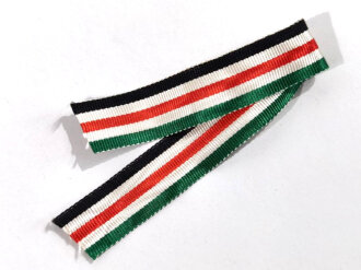 Bandabschnitt für die Bandspange " Deutsch- Italenische Feldzugmedaille " Breite 15 mm, Sie erhalten je 5 cm