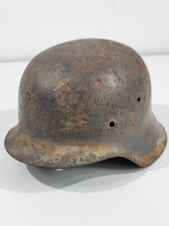 Stahlhelmglocke Wehrmacht Modell 1942. Originallack,...