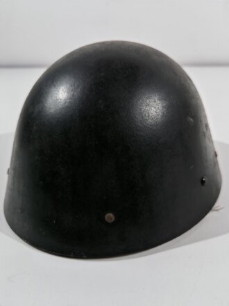 Tschechoslowakei, Stahlhelm Modell 1938, schwarz lackiert für Feuerwehr ?