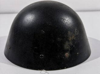 Tschechoslowakei, Stahlhelm Modell 1938, schwarz lackiert für Feuerwehr ?