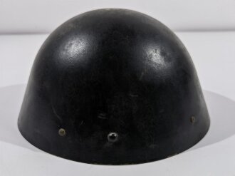 Tschechoslowakei, Stahlhelm Modell 1938, schwarz lackiert für Feuerwehr ?