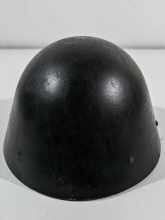 Tschechoslowakei, Stahlhelm Modell 1938, schwarz lackiert für Feuerwehr ?