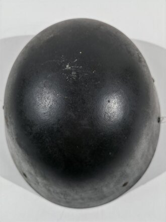 Tschechoslowakei, Stahlhelm Modell 1938, schwarz lackiert für Feuerwehr ?