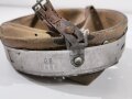 REPRODUKTION Stahlhelm Innenfutter Wehrmacht für Glockengrösse 68. Auf alt gemachte Anfertigung, Einzelstück aus Sammlungsauflösung, der Kinnriemen ist inklusive