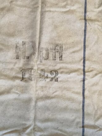 Grosser Sack für Heeresverpflegung datiert 1942, ungereinigtes Stück
