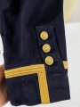 Kriegsmarine, dunkelblaue Paradejacke für einen Verwaltungsmaat , Kammerstück von 1936 in gutem Zustand, der Brustadler fehlt