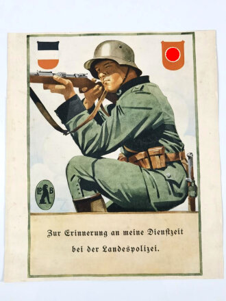 Landespolizei Bayern III.Reich, Erinnerungsblatt im...