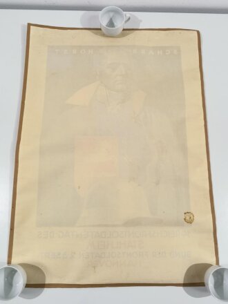 Grossformatiges Plakat " 14.Reichsfrontsoldatentag des Stahlhelm Bund der Frontsoldaten Hannover"  Guter Zustand, Maße 59 x 81cm, "Hohlwein" Entwurf