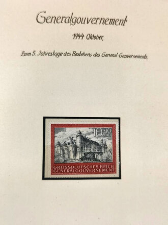 Generalgouvernement , umfangreiche Sammlung Briefmarken