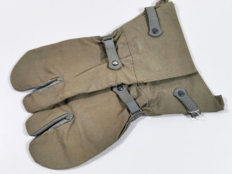 Paar Handschuhe für Kradmelder der Wehrmacht. Leicht getragenes Paar mit Reichsbetriebsnummer in Grösse 10