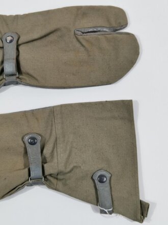 Paar Handschuhe für Kradmelder der Wehrmacht. Leicht getragenes Paar mit Reichsbetriebsnummer in Grösse 10