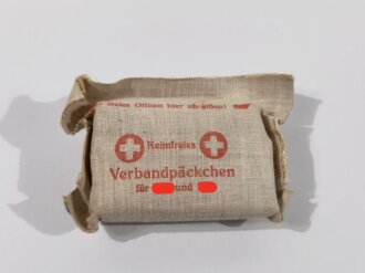 "Keimfreies Verbandpäckchen für SA und SS"