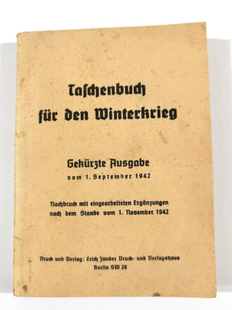 "Taschenbuch für den Winterkrieg"...