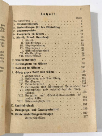 "Taschenbuch für den Winterkrieg"...