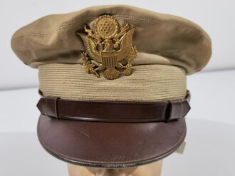 U.S. 1942 dated Officers service cap, khaki, size 7 1/8.  Good condition