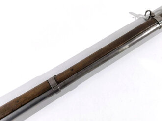 Frankreich, Steinschlossgewehr  ähnlich Typ 1816/21 ,Kaliber 17,6 mm, Gesamtlänge 137 cm, Gewicht 3,96 kg, Laufmarkierung ELG ,Schloßmarkierung Modell  Royal St.Etienne schlecht lesbar, alle Metallteile gemarkt, eventuell für einen deutschen Kleinstaat ,