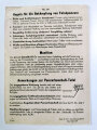 Panzerbeschuß Tafel ( für  Beutewaffen) Nr. 42 " 6,6cm Schießbecher" Stand 1.7.44