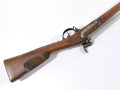 Frankreich, Perkussionsgewehr ähnlich Typ 1816/21, Kaliber 17,4 mm, Gesamtlänge 140 cm, Gewicht 4 kg, Laufmarkierung 1816,1821,Schloßmarkierung  schlecht lesbar, alle Metallteile gemarkt, eventuell für einen deutschen Kleinstaat,  Hahn ergänzt