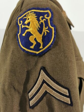 U.S. USFA United States Forces in Austria, wool field jacket dated 1944, size 38XL.