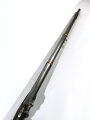 Württemberg, Perkussionsgewehr Bürgerwehr, Hersteller Sautter Stuttgart, Kaliber 17,2 mm, Gesamtlänge 142 cm, Gewicht 4,1 kg, Schaftreperatur mit Eisenbändern verstärkt, Haltefeder am Mündungsring fehlt, mit Schraube befestigt,