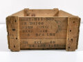 U.S. 1944 dated wood crate for "Mash corned beef" cans