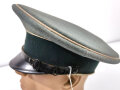 Heer, Schirmmütze für Mannschaften der Infanterie . Getragenes Stück eines Angehörigen im Infanterie Regiment 55.  Kopfgrösse 58/59