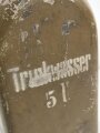 5 Liter Trinkwasser Kanne Wehrmacht. Originallack, Verschluss gängig