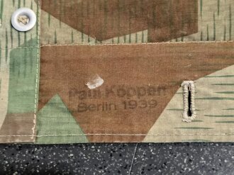 Zeltbahn 31 Wehrmacht, leicht angeschmutzt, farbfrisch, datiert 1939