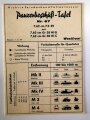 Panzerbeschuß Tafel ( für  Beutewaffen) Nr.67 " 7,62 cm F K 39 mit 7,62 cm Gr 38 HI/B 7,62 cm Gr 38 HI/C Stand 1.3.44