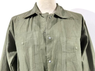 U.S. WWII Jacket, HBT. Buttonhole damage