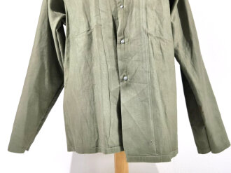 U.S. WWII Jacket, HBT. Buttonhole damage