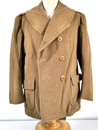 U.S. WWII Overcoat officers, dated 1942. Missing some buttons, otherwise good condition