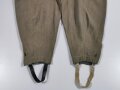 Heer, Hose für Mannschaften Modell 1943. Stärker getragenes Kammerstück mit diversen Reparaturstellen