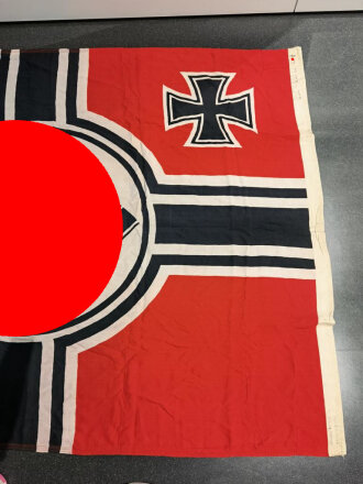 Kriegsmarine Reichskriegsflagge 150 x 250 cm. Guter Zustand, leicht angeschmutzt