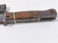 Seitengewehr M84/98 für K98 der Wehrmacht. Nummerngleiches Stück von 1937, Hersteller S/ 184