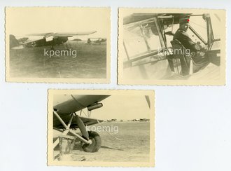 3 Fotos Fieseler Storch ? 7 x 10cm