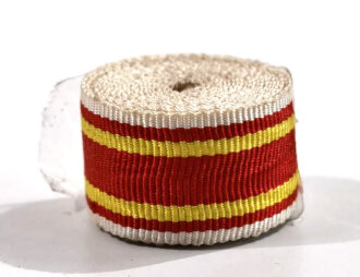 Baden, Band  Kriegsverdienstkreuz 1916, Schmale Ausführung für die Bandspange 14,5 mm.Sie erhalten je 5 cm von der Rolle