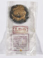 Kraftfahrbewährungsabzeichen in Bronze mit Gegenplatte in LDO Tüte, diese teils defekt