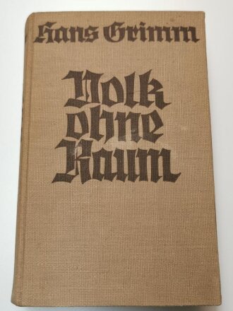 "Volk ohne Raum" datiert 1935, 1299 Seiten, DIN A5, gebraucht